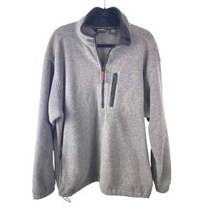 Eddie Bauer Gray Fleece 1/4 Zip Pullover Sweatshirt Men's Medium
Long Sleeve